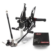 Arashi Version 2.0 Reversed or GP Shift Rearsets for Honda CBR600RR 2007 2008 Motorcycle Accessories Adjustable Footrests Foot Peg Rear Sets CBR 600 CBR600 RR 600RR Black
