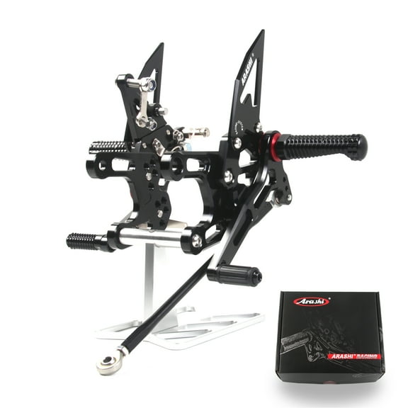 Arashi (Version 2.0) Reversed or GP Shift Rearsets for Honda CBR650R / CB650R / CBR650F 2019 - 2023 2020 2021 2022 Motorcycle Accessories Adjustable Footrests Footpeg Foot Peg Black