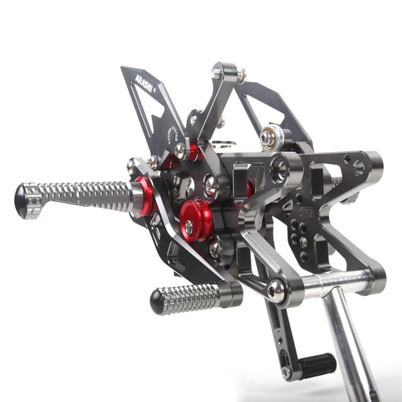 Arashi (Version 2.1) Rearsets for BMW S1000R 2013 2014 2015 2016 / S1000RR HP4 2009 - 2014 Motorcycle Accessories Adjustable Footrests Foot Peg Rear Sets Gray OEM Quick Shift