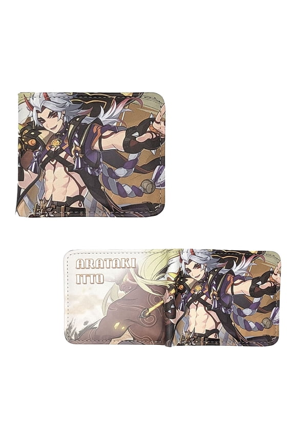 Arataki Itto Style A - Genshin Impact 4x5" Bi-Fold Wallet