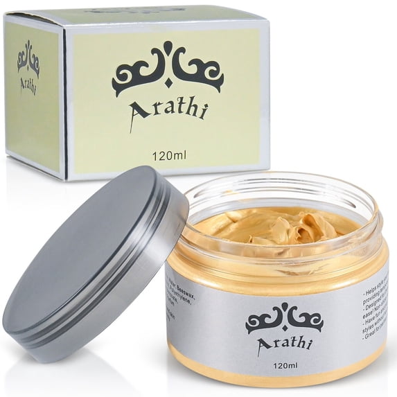 Arathi Temporary Hair Color Wax Mud Dye Cream Unisex Washable Modeling Cosplay Halloween Rave Party - Gold