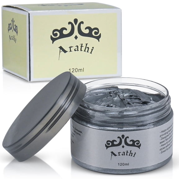 Arathi Temporary Hair Color Wax Mud Dye Cream, Gray