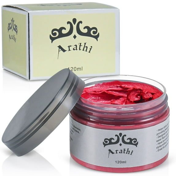 Arathi Temporary Hair Color Wax Mud Dye Cream, Rose Pink