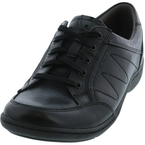 Aravon Women's Bromly Ghillie Black Ankle-High Leather Sandal - 8M