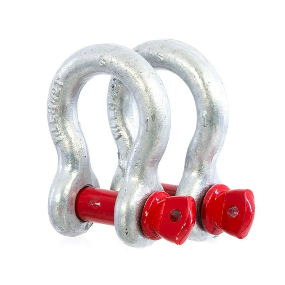 ARB ARB2012 D-Ring 0.63"Pin 6500 lb Painted Silver Ring w/Red Pin Steel Qty 1