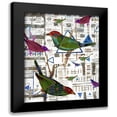 thumbnail image 1 of Arbel, Lori 12x14 Black Modern Framed Museum Art Print Titled - Bird Intersection II, 1 of 5