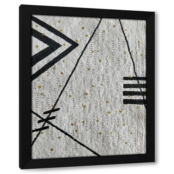 Lori Arbel 20x24 Black Modern Wood Framed Wall Art Titled - Road Signs