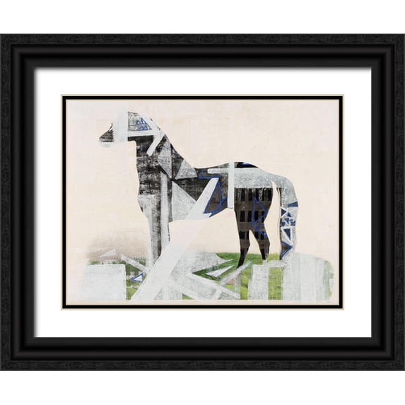 Arbel, Lori 24x19 Black Ornate Wood Framed with Double Matting Museum Art Print Titled - Blinded Legacy