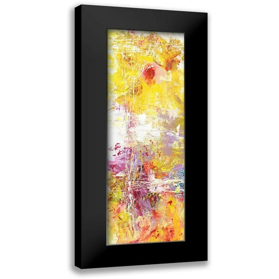 Arbel, Lori 7x14 Black Modern Framed Museum Art Print Titled - Yellow Abstract I