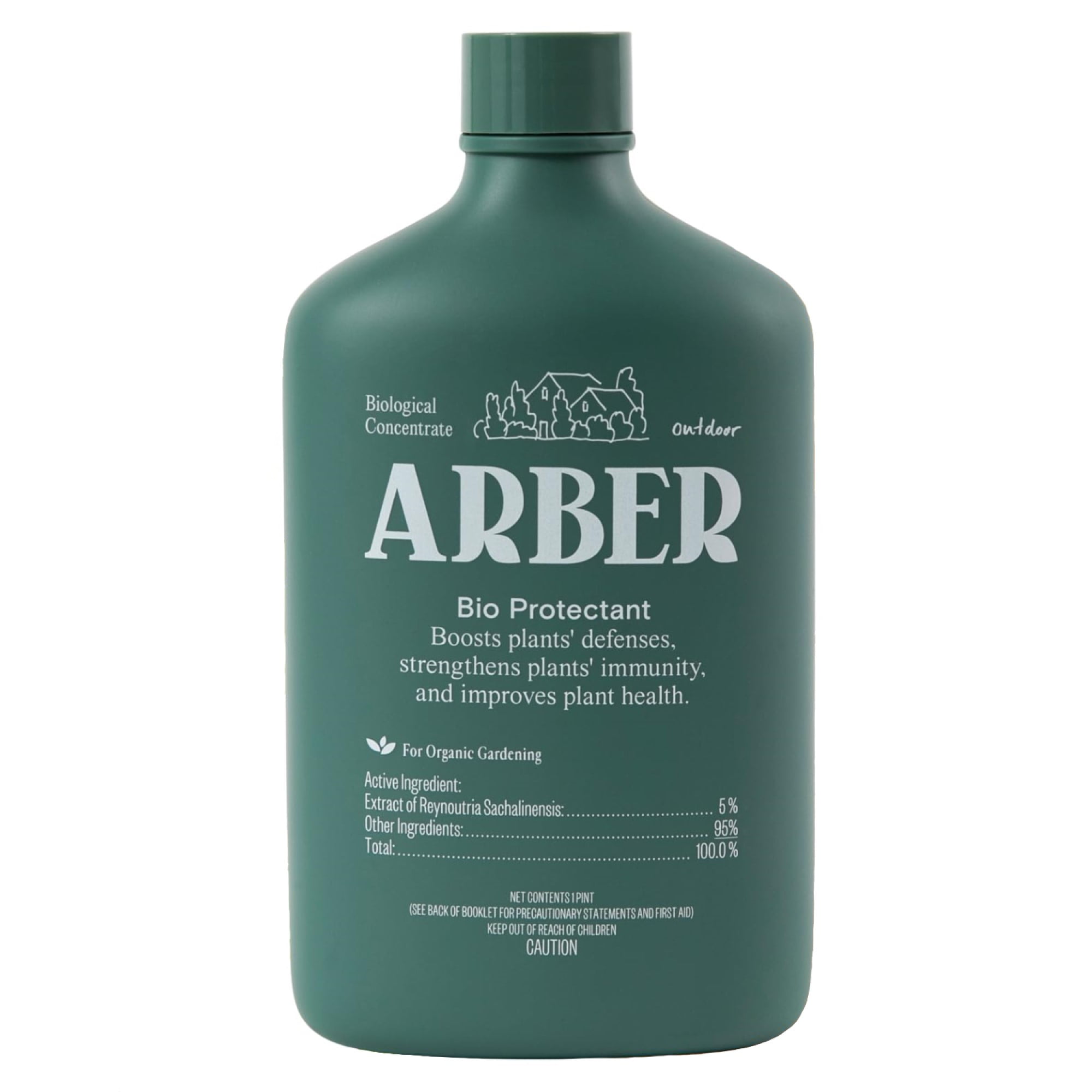 Arber Organic Bio Protectant Liquid Concentrate, 1 Pint - Fertilizer for Boosted Disease Immunity and Increased Harvest Yield