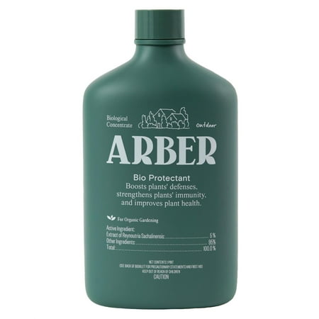 Arber Organic Bio Protectant Liquid Concentrate, 1 Pint - Fertilizer for Boosted Disease Immunity and Increased Harvest Yield