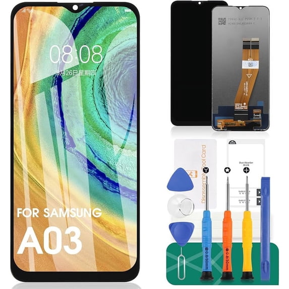 Arbilato LCD Screen Replacement for Samsung Galaxy A03, Touch Digitizer Assembly