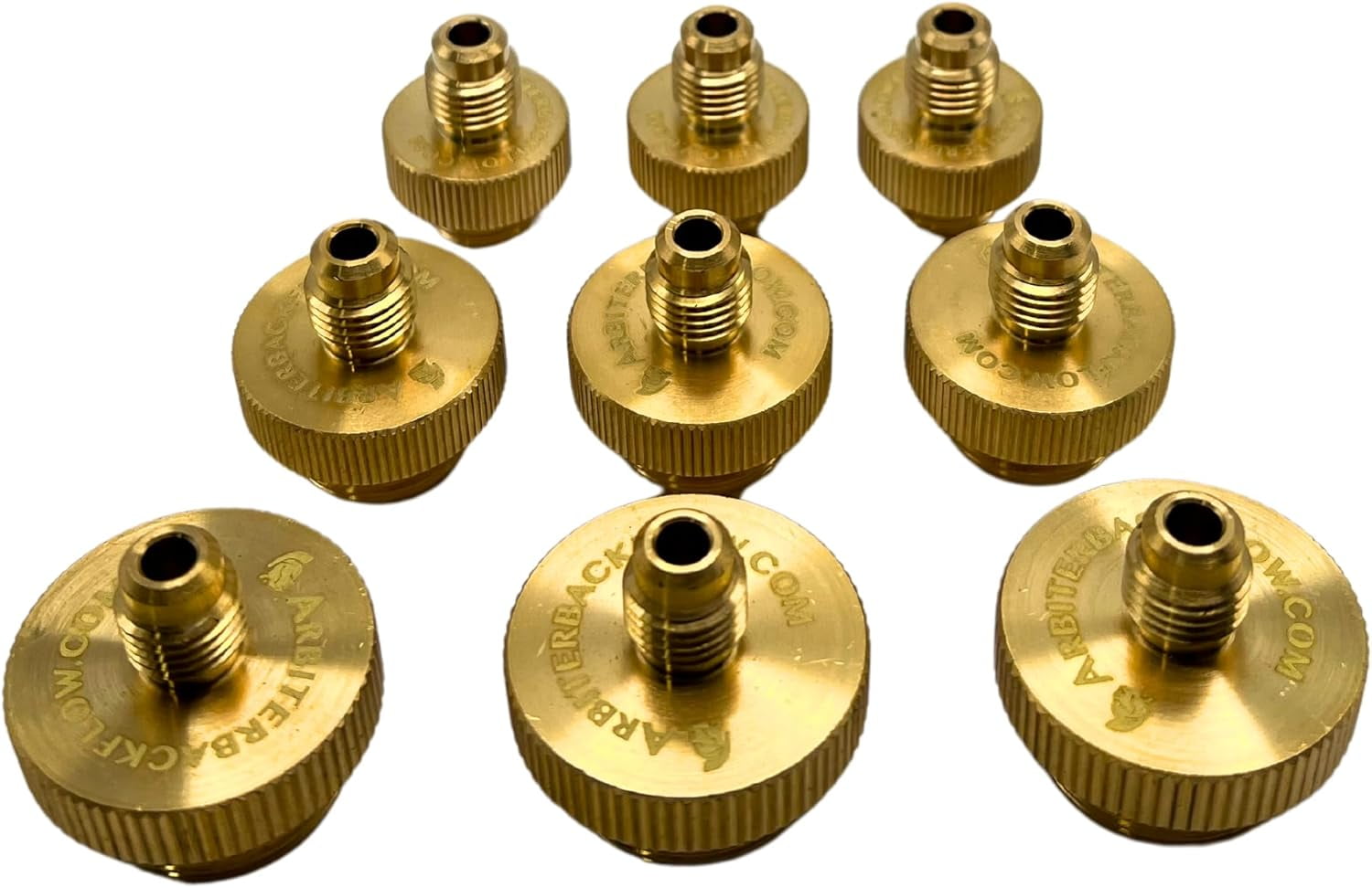 Arbiter Backflow Quick Connect Test Fittings (Brass, Complete Set of 9