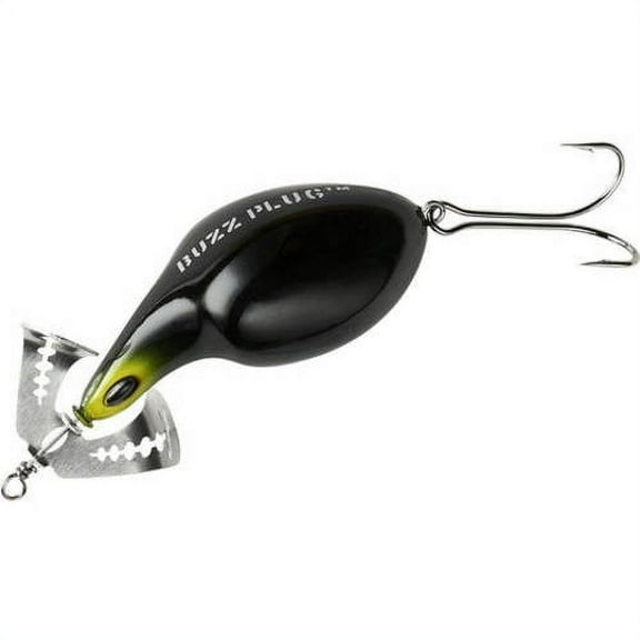 Arbogast Buzz Plug Jr. Buzzbaits 2 3/8" Black 5/8 oz.