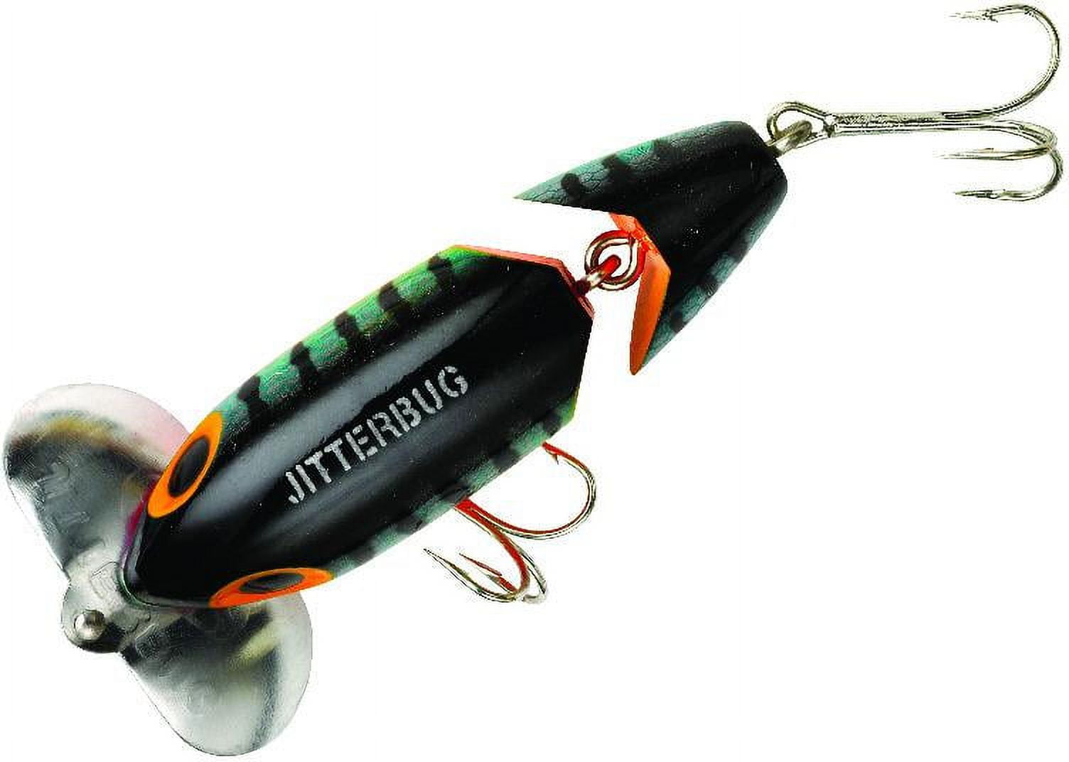 Arbogast Fishing Lure G675-05 Jointed Jitterbug Clicker 3 1/2 5/8 oz Perch  