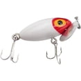 thumbnail image 1 of Arbogast G630-01 Jitterbug Topwater Lure, 2", 1/4 oz, White/Red Head, 1 of 3