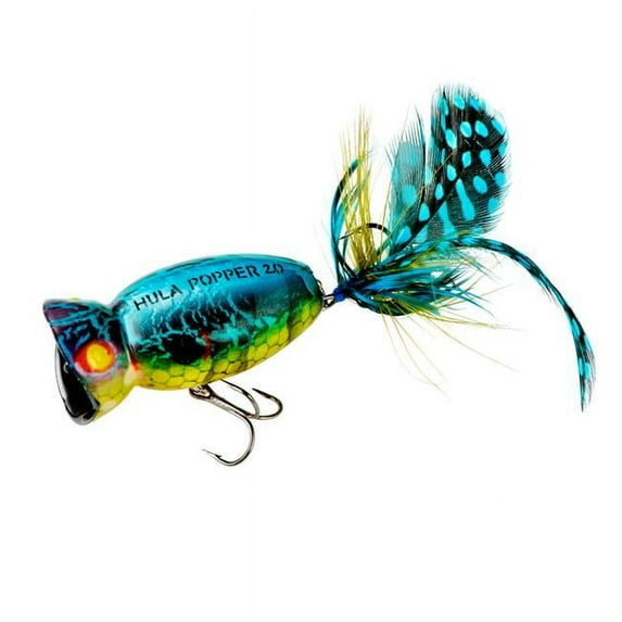 Arbogast Hula Popper 2.0 Topwater Baits 2'' Blue Kill 3/8 oz.
