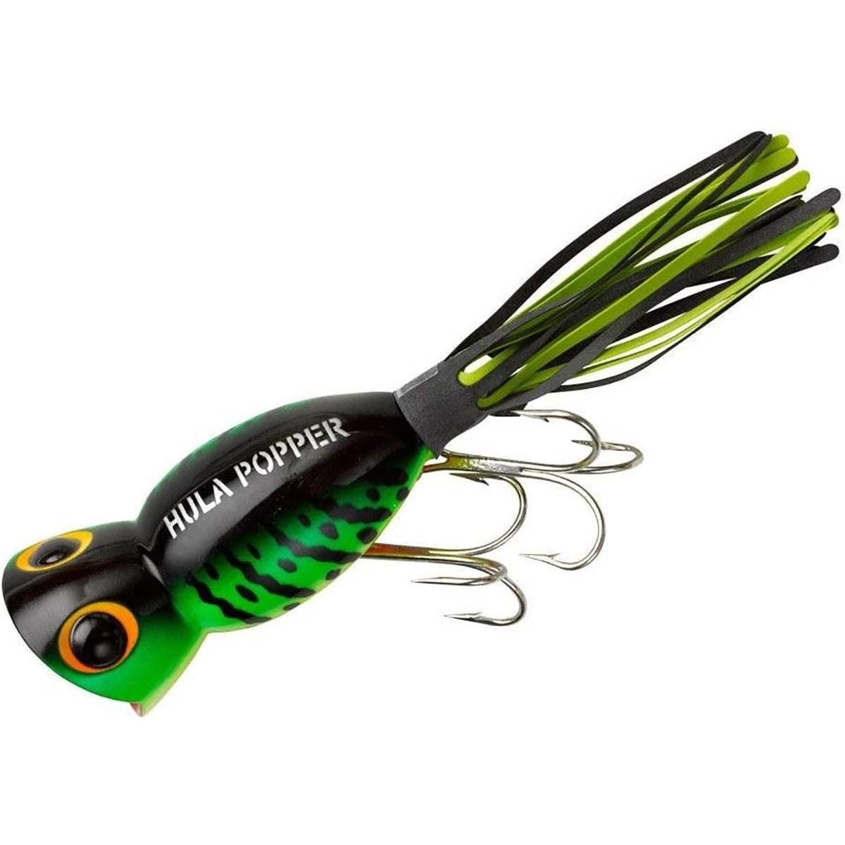 Arbogast Hula Popper 5/8 oz Fishing Lure - White/Red Head 