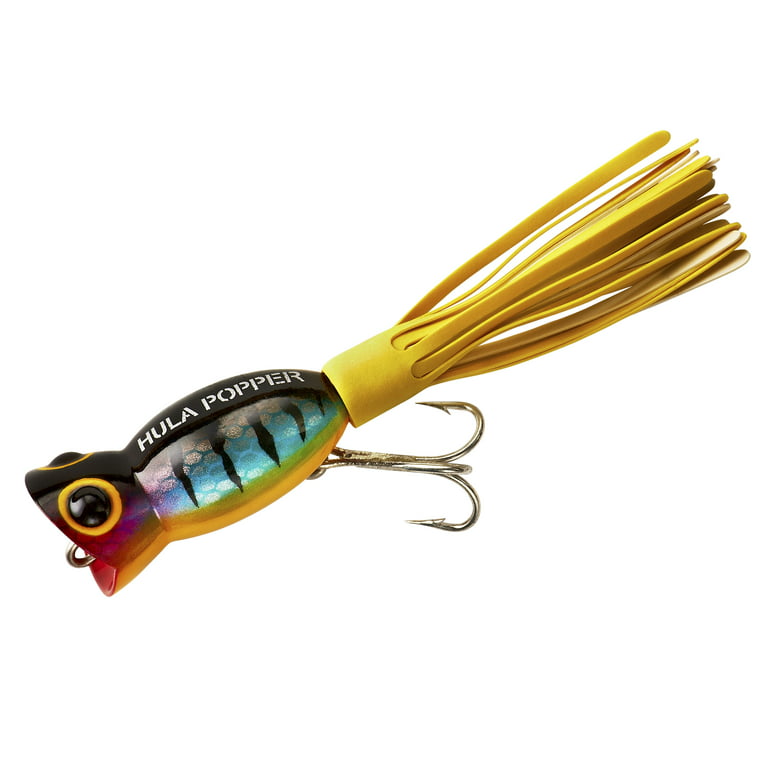Arbogast Hula Popper Topwater Baits 1 1/4 Perch 3/16 oz