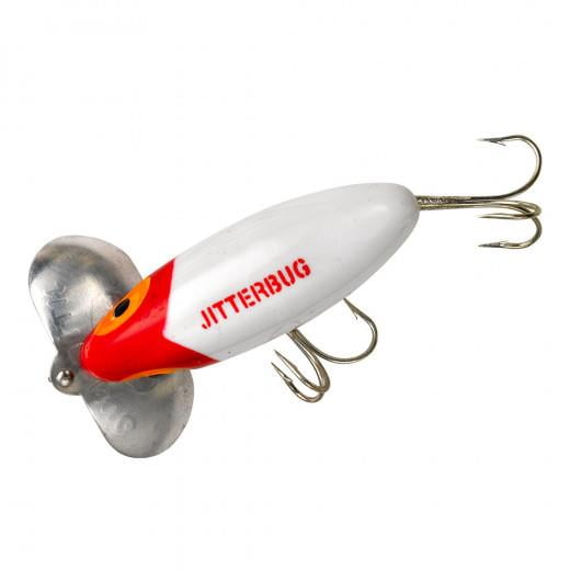 Arbogast Jitterbug 2'' 5/8oz White/Red Head