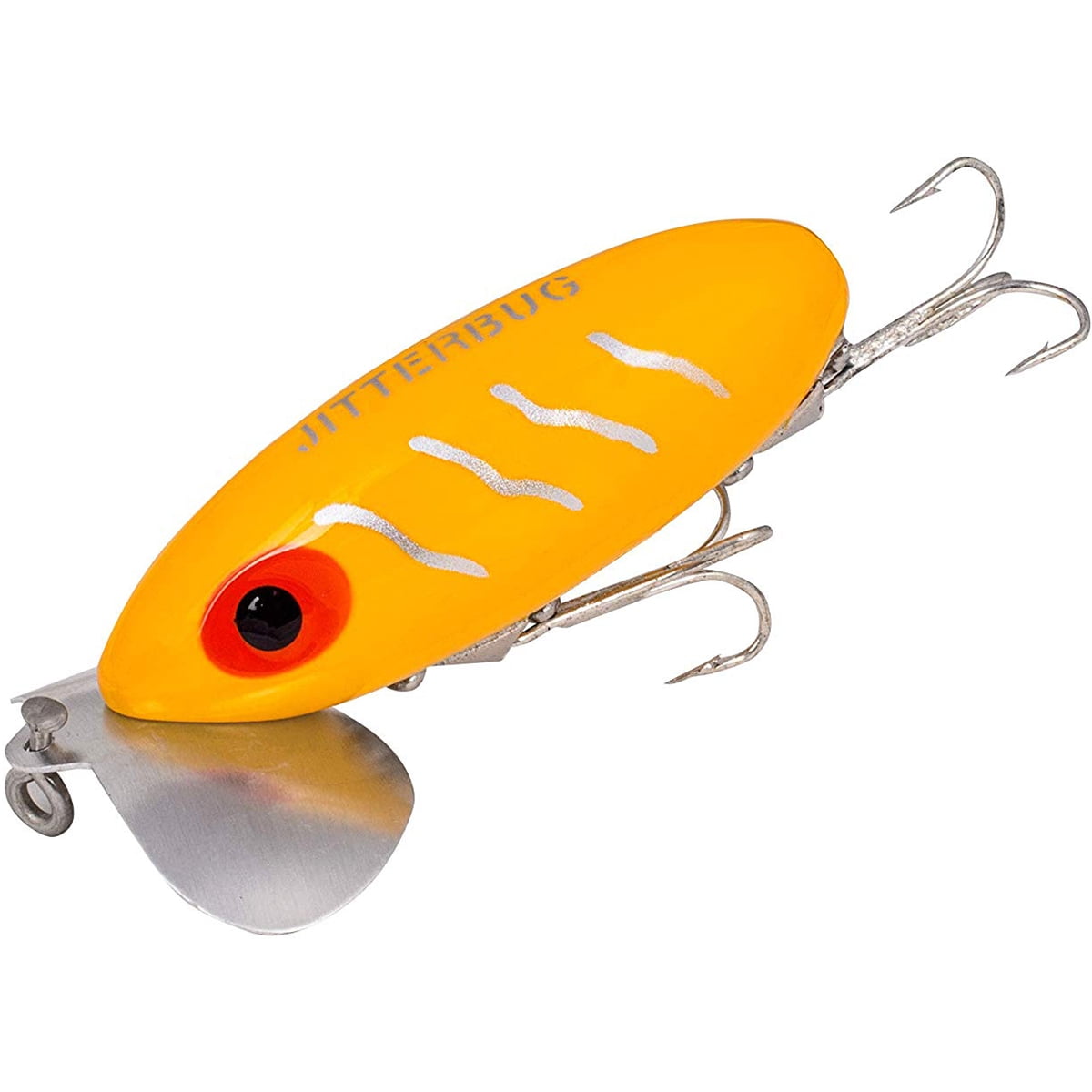 Arbogast Jitterbug 5/8 oz Fishing Lure - Frog/Yellow Belly 