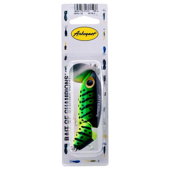 Arbogast Jitterbug Jtd 2.5' 3/8oz Firetiger