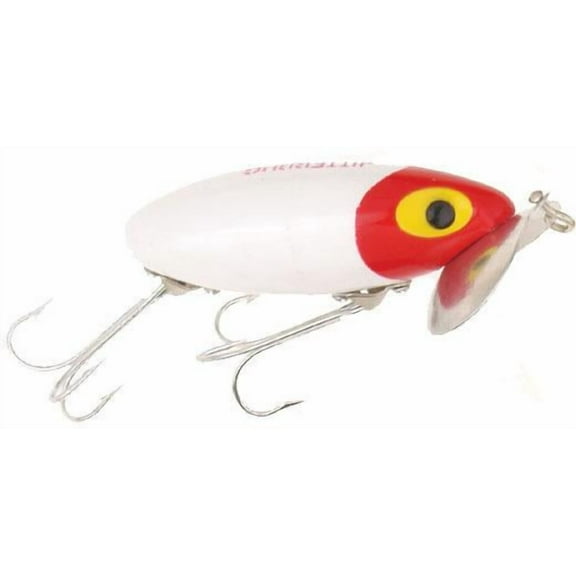 Arbogast Jitterbug Jtd 2.5' 3/8oz White/Red Head