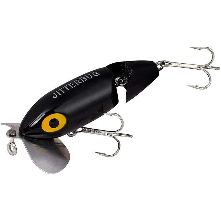 Arbogast Jointed Jitterbug 5/8 oz Fishing Lure - Black