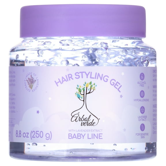 Arbol Verde Natural Hair Styling Gel, Lavender, 8.8 oz
