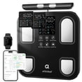 thumbnail image 1 of Arboleaf 8-Electrode Smart Scale for Body Weight: Full Body Composition Analyzer, 50+ Metrics, Dual-Frequency BIA 400 lb Weight Capacity Standard & Athlete Modes Muscle Mass, Black, 1 of 9
