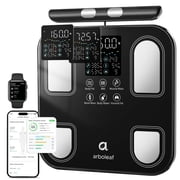 Arboleaf 8-Electrode Smart Scale for Body Weight: Full Body Composition Analyzer, 50+ Metrics, Dual-Frequency BIA 400 lb Weight Capacity Standard & Athlete Mode