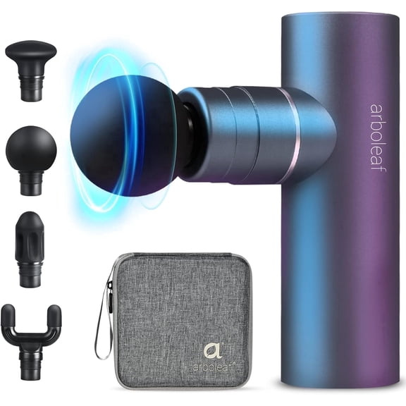 Arboleaf Full-Metal Deep Tissue Massage Gun, FSA-HSA Eligible,Game Day Relief for Soccer Fans – Silicone Grip,Portable & Quiet,Father's Day Gift