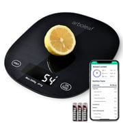 Arboleaf Smart Food Scale, 22lb Digital Food Scale with Nutritional Calculator & App, Precision 0.1oz/0.5g, Black