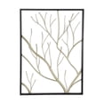 thumbnail image 1 of Arbolia Gold Metal Tree Branch Rectangular Framed Wall Art, 1 of 4