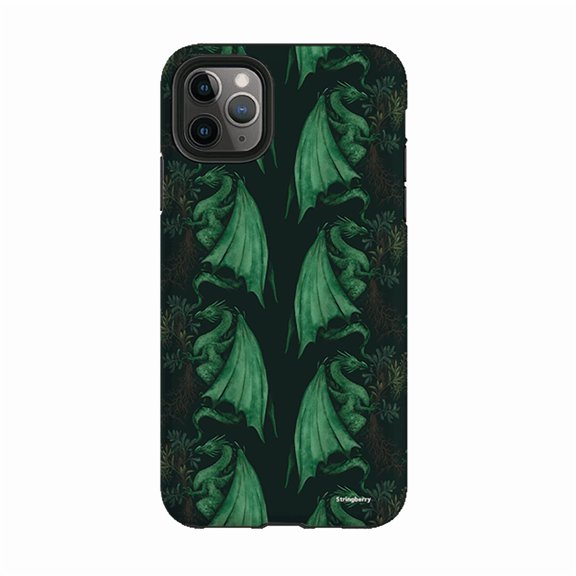 Arbor Dragon Pattern Fantasy Phone Case for iPhone 16 15 14 13 12 11 Pro Max