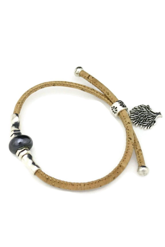Arbor Iridescent Cork Essential Oil Diffuser Bracelet- Adjustable