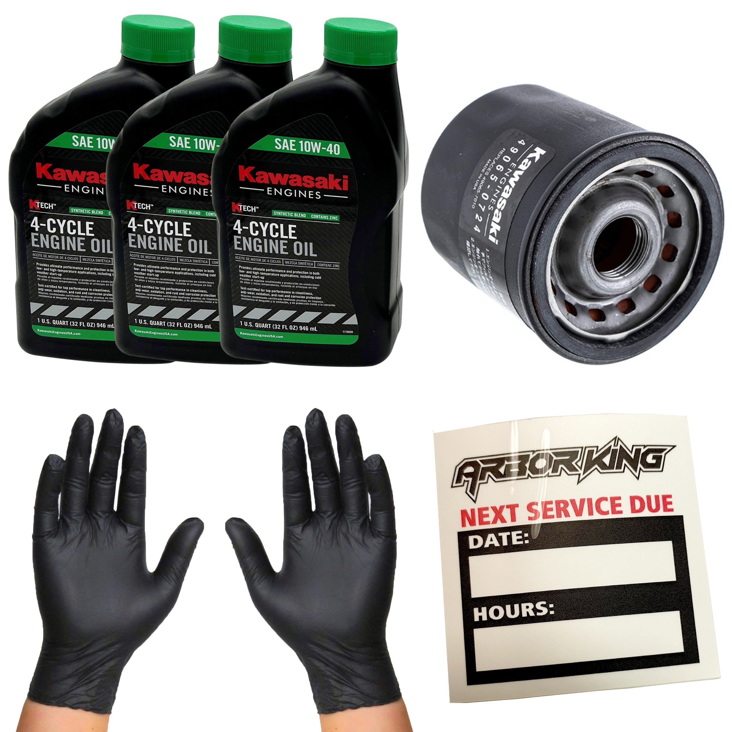 Arbor King 10W40 Oil Change Kit in Colder Climates for Kawasaki