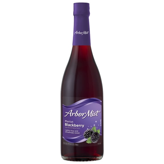 Arbor Mist Blackberry Merlot Sweet Red Fruit Wine, 750ml Bottle, 6% ABV