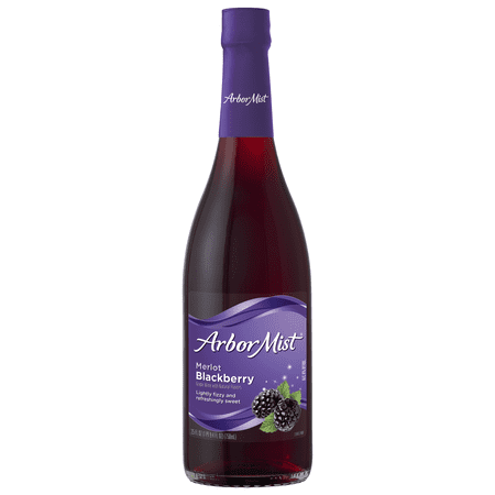 Arbor Mist Blackberry Merlot Sweet Red Fruit Wine, 750ml Bottle