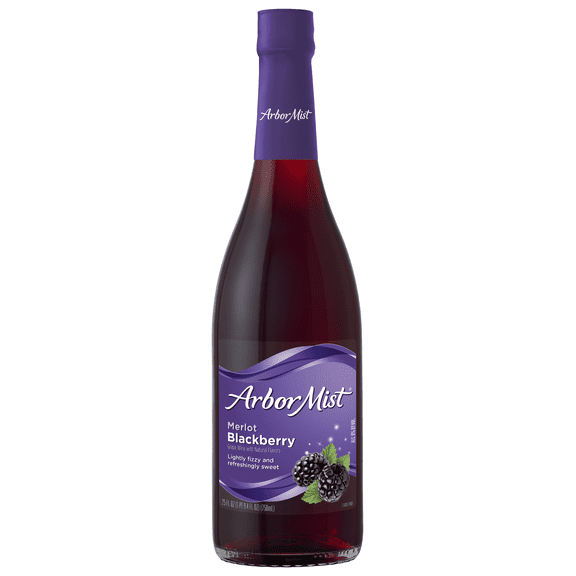 Arbor Mist Blackberry Merlot Sweet Red Fruit Wine, 750ml Bottle