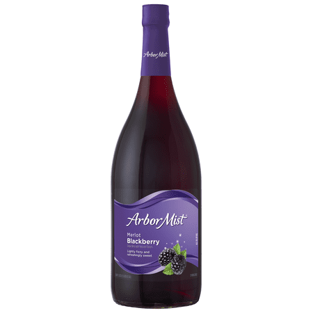 Arbor Mist Blackberry Merlot Sweet Red Fruit Wine, New York, 1.5L Glass Bottle