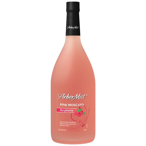 Arbor Mist Raspberry Pink Moscato Fruit Wine, 1.5L Bottle, 6% ABV