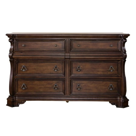 Arbor Place Dark Brown 8 Drawer Double Dresser