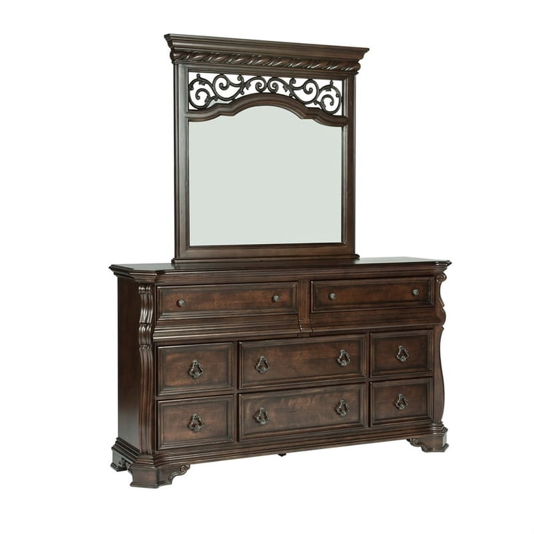 dark brown dresser with mirror Maylee - Dresser And Mirror