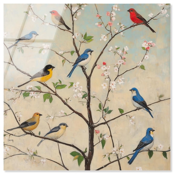 Arboreal Aria I Acrylic Farmhouse Decor by Art Remedy, Ready to Hang, 12 x 12