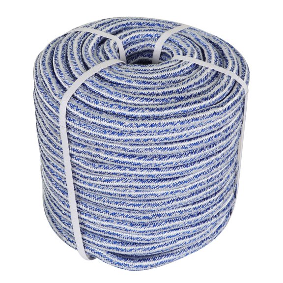 Arborist Bull Rope Blue and White 3/4 In x 150FT for Garden Boat Swing