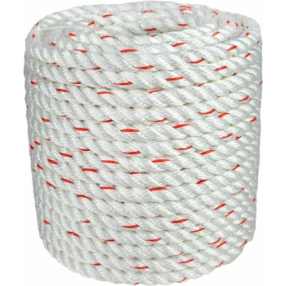 Arborist Bull Rope | High Strength Polyester | Tree Hoist Rigging Line | 1 inch x 300 feet, no eye splice