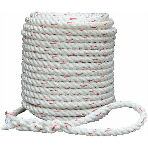 Arborist Bull Rope | High Strength Polyester | Tree Hoist Rigging Line | 5/8 inch x 200 feet, 1 eye splice