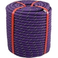 thumbnail image 1 of Arborist Rigging Rope Bull Rope Purple (1/2 in x 200ft) Polyester Braided Arborist Rope 48 Strands for Various Outdoor Applications Construction Climbing Swing Sailing, 1 of 9
