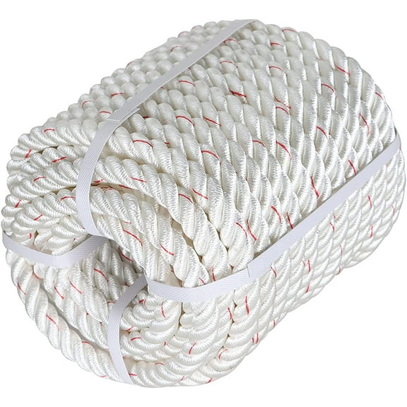 Arborist Rope, 3/4 Inch by 100 Feet High Strength Tree Rope for Flagpole Halyard Clothesline Camping Sailing Swings